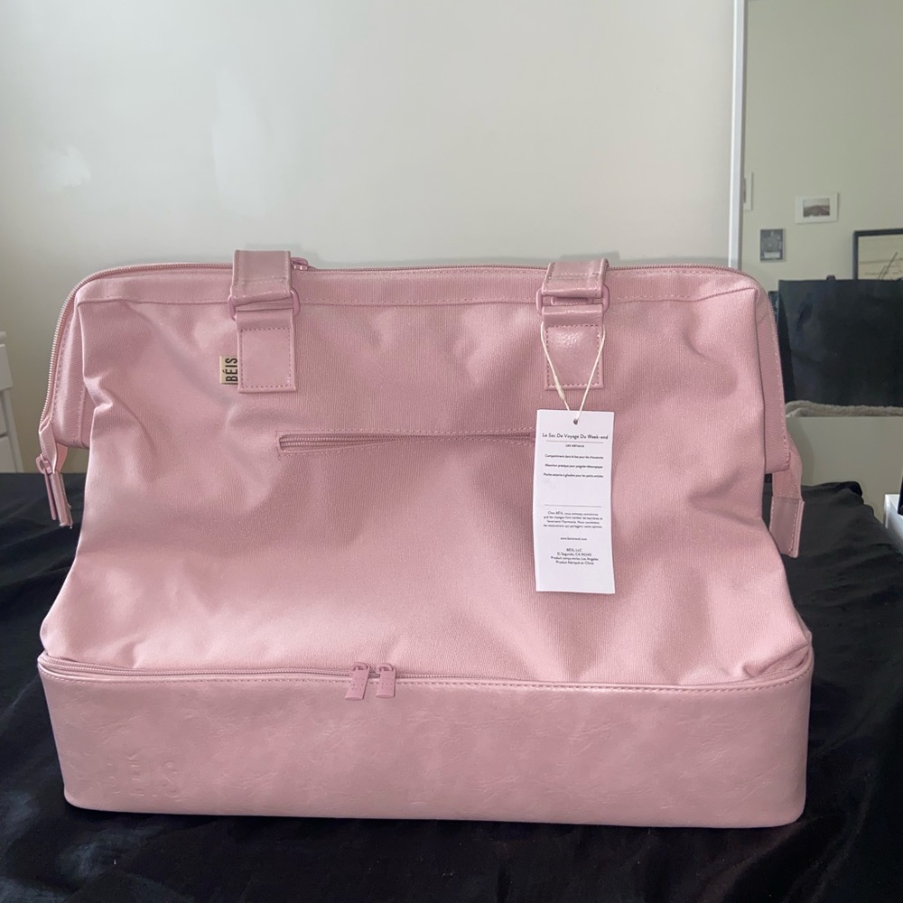 NWT BEIS Weekender bag in Atlas Pink
